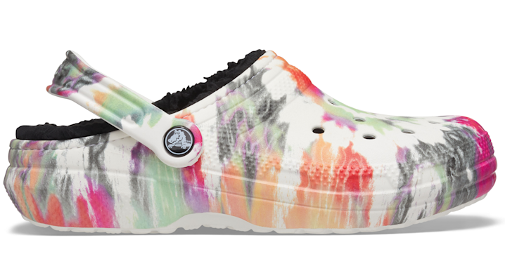 thumbnail 8  - Crocs Men&#039;s and Women&#039;s Classic Lined Tie Dye Clogs | Fuzzy Slippers