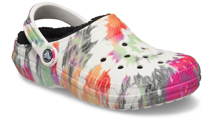 Crocs Unisex-Adult Men's and Women's Classic Tie Dye Lined Clog Fuzzy Slippers Clog