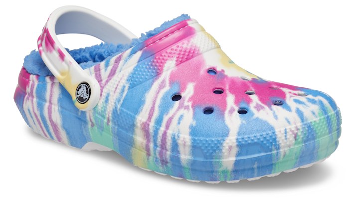 Warm and Fuzzy Slippers Crocs Unisex-Adult Mens and Womens Classic Tie Dye Lined Clog