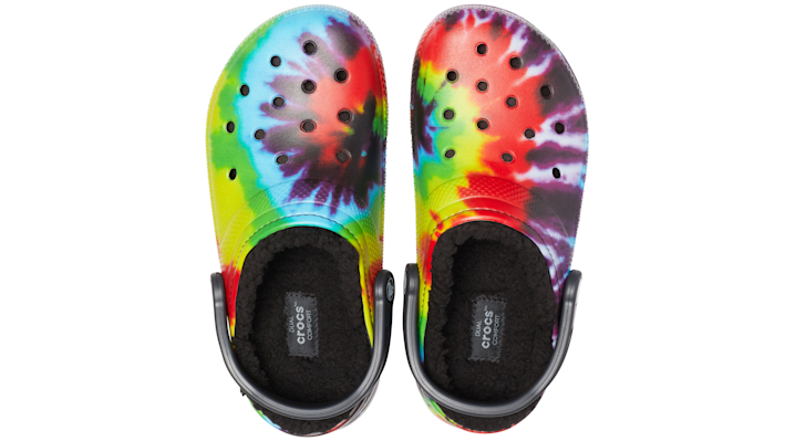 thumbnail 16  - Crocs Men&#039;s and Women&#039;s Classic Lined Tie Dye Clogs | Fuzzy Slippers