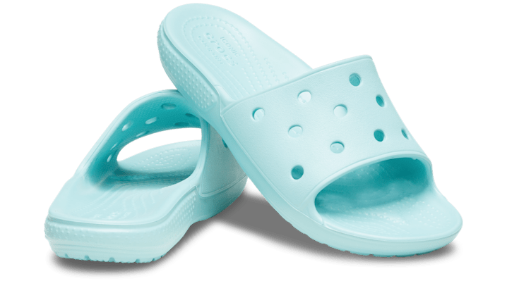 ＜クロックス公式＞ スライドサンダル KIDS' CLASSIC CROCS SLIDE キッズ、子供用、男の子、女の子 ブルー/青 20cm クラシック クロックス スライド キッズ