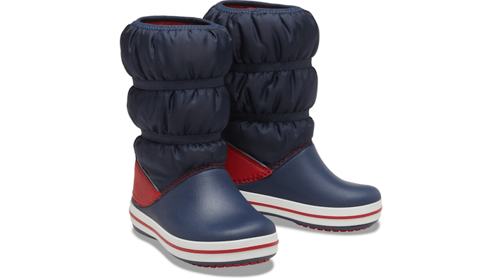 ＜クロックス公式＞ 長靴 KIDS' CROCBAND™ RAIN BOOT キッズ、子供用、男の子、女の子 ブルー/青 18cm クロックバンド レイン ブーツ キッズ