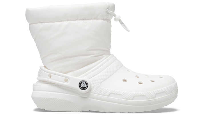 Crocs Classic Lined Neo Puff Boot In White/white