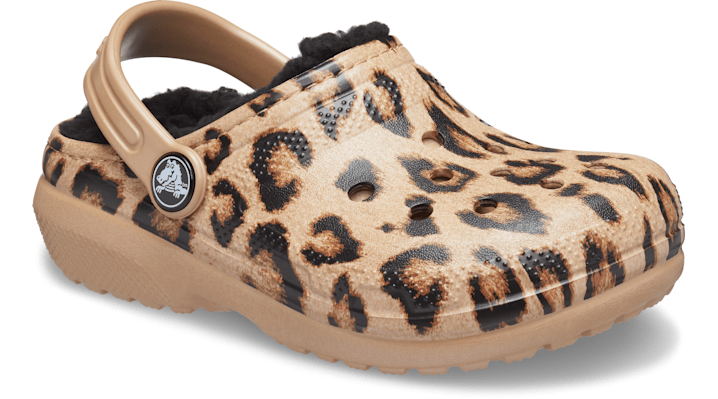 Crocs Kids' Classic Lined Animal Print Clogs | Kids' Slippers | Fuzzy  Slippers | eBay