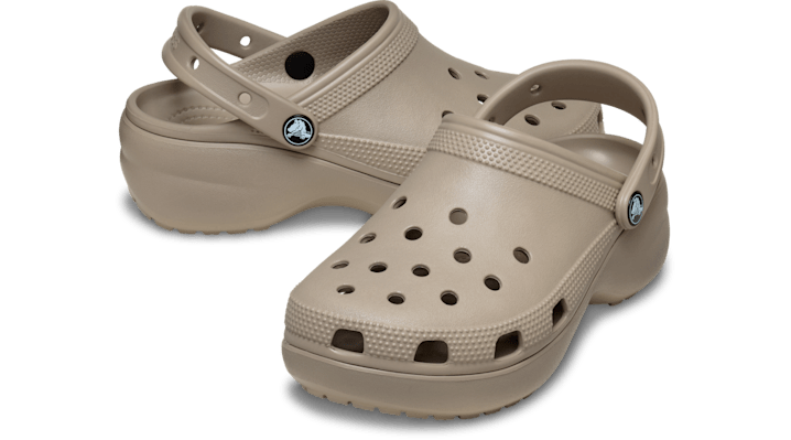 Crocs | Women | Classic Platform | Clogs | Taupe | - 206750-214