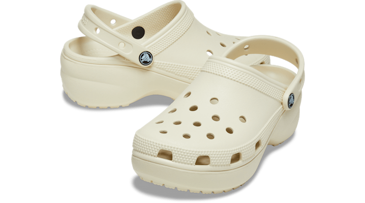 Crocs Classic Platform Clogs Women Bone