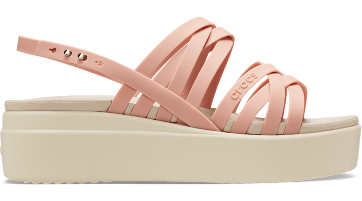 Crocs Brooklyn Strappy Low Sandals Women Pale Blush - 206751-6RL