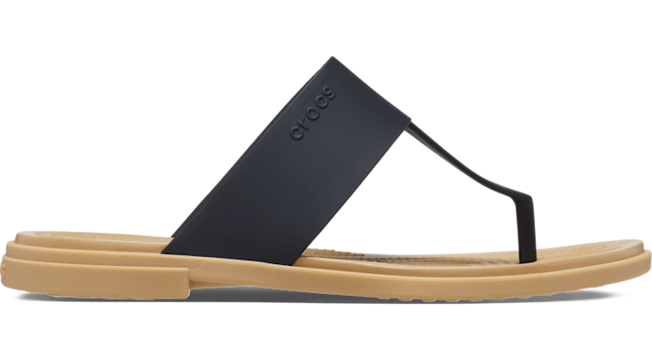 Crocs Women's  Tulum Flip In Black/tan