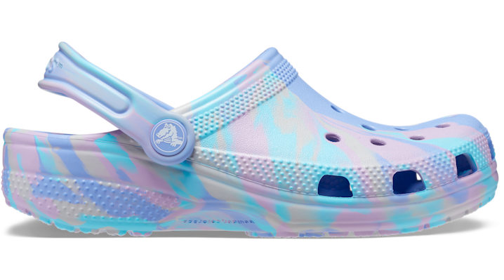 Crocs Toddler Classic Marbled Clog In Moon Jelly/multi