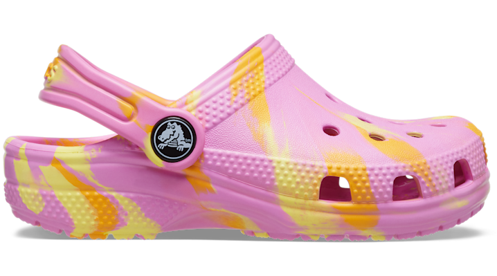 Crocs Toddler Classic Marbled Clog In Taffy Pink/multi
