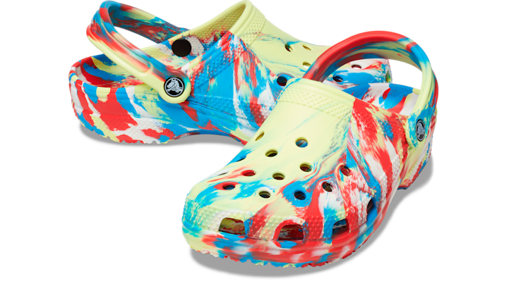 Crocs Men's and Women's Shoes - Classic Marble Tie Dye Clogs, Slip On ...