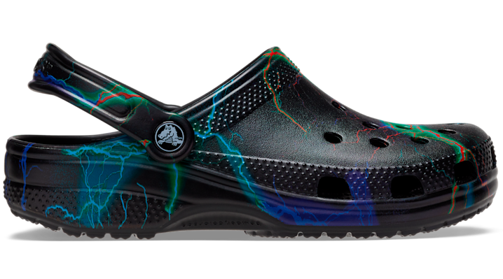 Crocs Classic Out Of This World Ii Clog In Black/lightning Bolts