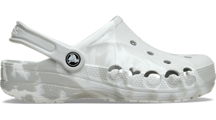 Crocs Baya Marbled Clog In Gray