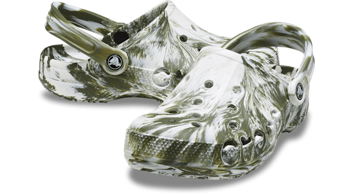 Crocs | Unisex | Baya Marbled | Clogs | Army Green | - 206935-309