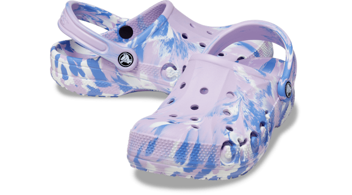 Crocs unisex Baya Marbled Clogs Lavender / Multi - 206935-5PT