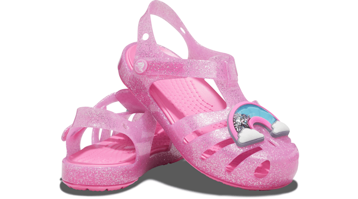 ＜クロックス公式＞ ★50%OFF！サンダル KIDS' CROCS ISABELLA CHARM SANDAL ガールズ、キッズ、子供用、女の子 ピンク 14cm クロックス イザベラ チャーム サンダル キッズ 50%OFF セール アウトレット