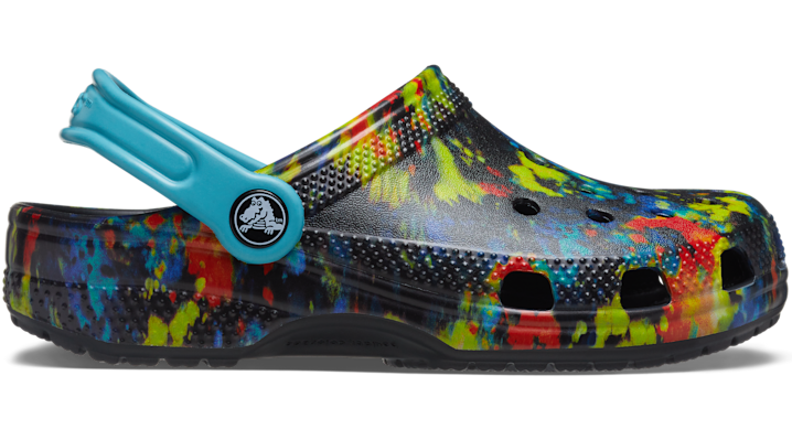 Crocs Classic Tie-Dye Graphic Clogs Kids Turq Tonic / Multi - 206995-4SW