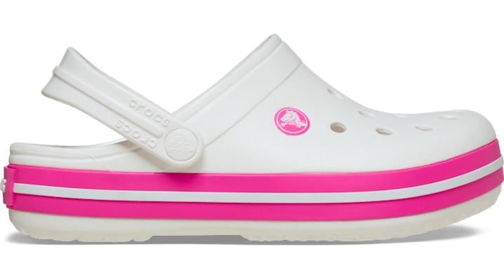 Crocs Crocband™ Sabots Enfants White / Pink Crush 28 - Crocs FR Feed New - Modalova