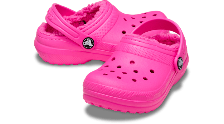 Crocs Classic Lined Klompen Kinder Pink Crush / Pink Crush - 207010-6XR