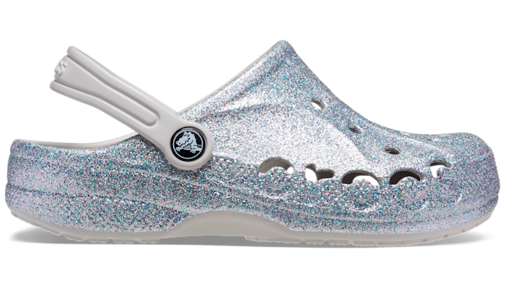 Toddler Baya Glitter Sabots Enfants Silver 19 - Crocs - Modalova