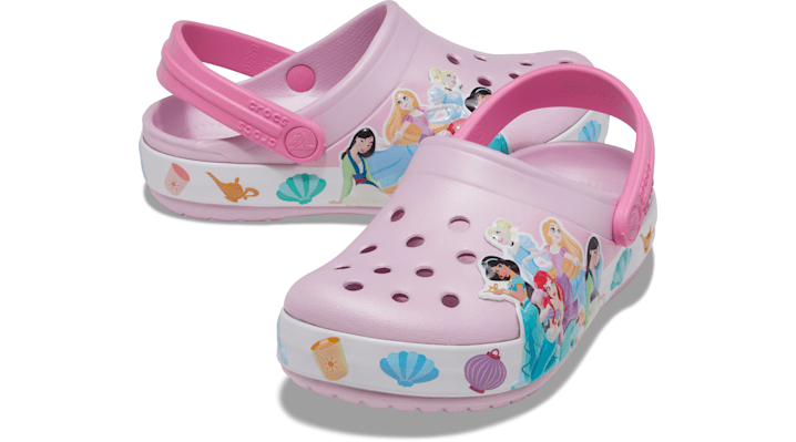 ＜クロックス公式＞ ★30%OFF！クロッグ KIDS' CROCS FUN LAB DISNEY PRINCESS LIGHTS CLOG キッズ、子供用、男の子、女の子 ピンク 14cm ファン ラブ 「ディズニープリンセス」ライツ クロッグ キッズ 30%OFF セール アウトレット