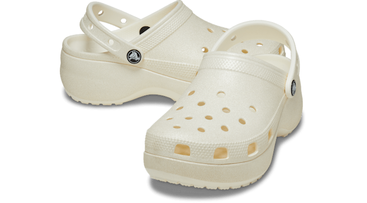 Crocs  Clogs (Shoes) Classic Platform Glitter ClogW  (women) - 207241-0WV