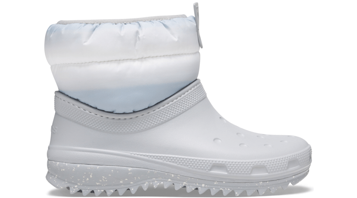 Crocs Classic Neo Puff Shorty Boot Laarzen Damen Light Grey-White 38