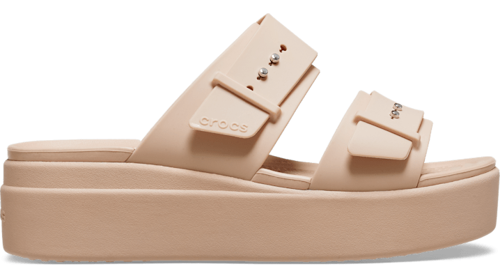Crocs Brooklyn Buckle Sandales s Pink Caramel 34 - Crocs FR Feed New - Modalova