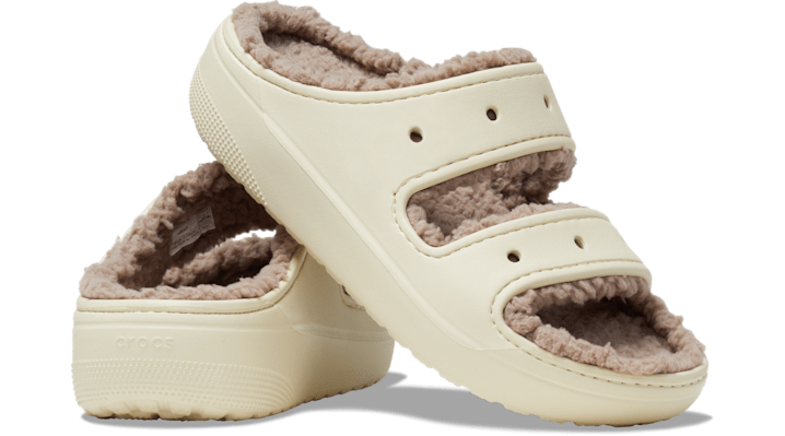 Crocs unisex Classic Cozzzy Sandals Bone / Mushroom - 207446-2YC