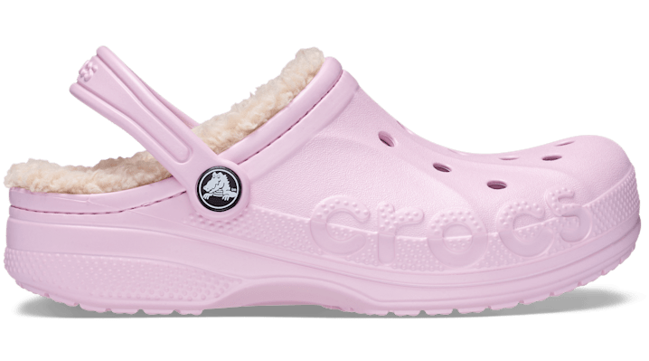 Baya Lined Sabots Enfants Ballerina Pink / Winter White 28 - Crocs - Modalova