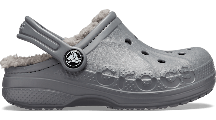 Crocs Toddler Baya Lined Klompen Kinder Charcoal-Charcoal 22