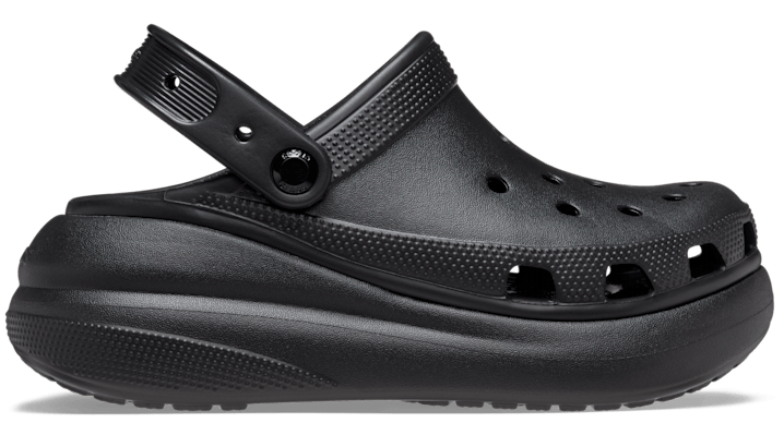 Crocs Double-platform Slingback Slides In Black