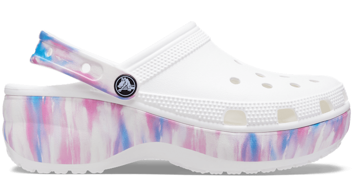 Crocs Classic Platform Dream Clogs Women White / Multi 8 In White/multi