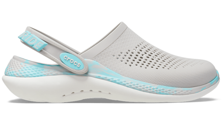 Crocs Literide 360 Marbled Clog In Pearl White/multi