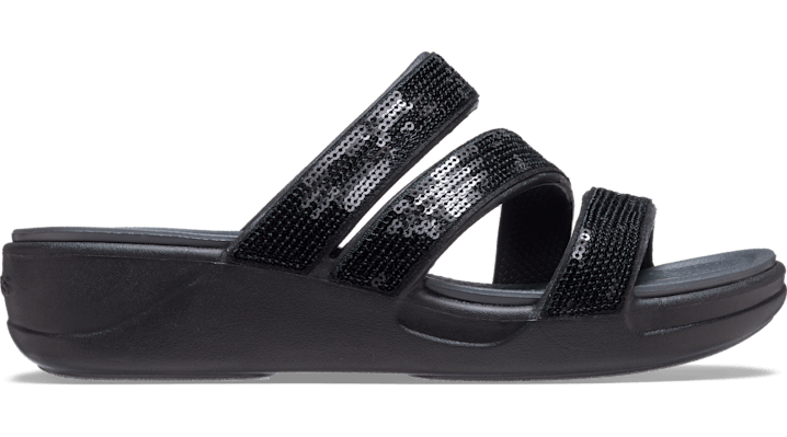 

Crocs Boca Sequin Strappy WdgW Blk