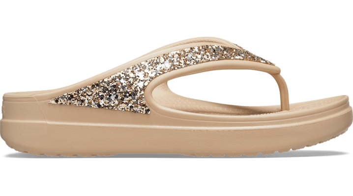 

Women's Crocs Sloane Glitter Wedge Flip