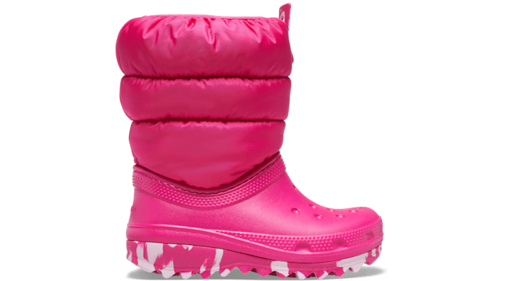 Integraal Gehuurd snijden Crocs Classic Neo Puff Boot Stiefel Kinder Candy Pink 34 | ModeSens