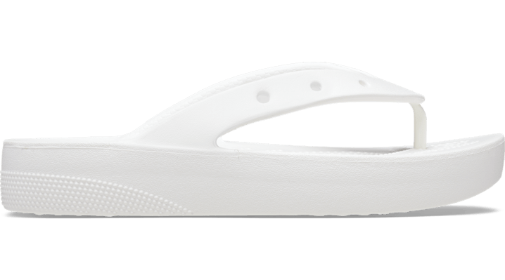 Crocs Classic Platform Tongs Femmes White 36