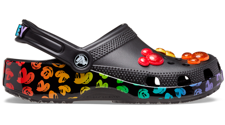 Crocs Classic Disney Clog In Black/multi