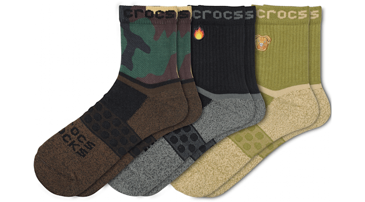 

Crocs Socks Adult Quarter Graphic 3-Pack