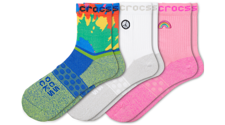 

Crocs Socks Adult Quarter Graphic 3-Pack