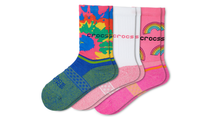 CROCS SOCKS KID CREW EVERGREEN 3-PACKS 