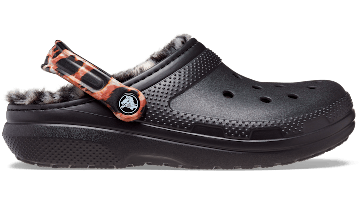 Crocs Classic Animal Remix Clog Shoes In Black/multi Animal