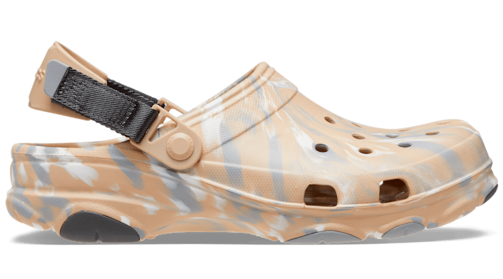Crocs Classic All Terrain Clogs In Cream Marble-neutral In Chai/multi