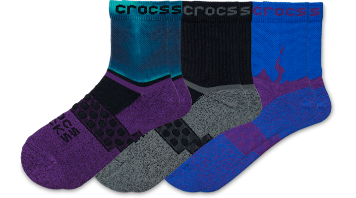 ＜クロックス公式＞ 靴 CROCS SOCKS ADULT CREW SOLID 3-PACK メンズ、レディース ホワイト/白/ブラック/黒/グレー/灰色 S クロックス ソックス アダルト クルー ソリッド ３パック