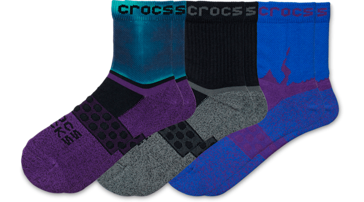 Crocs Socks Adult Quarter Out of this World 3 Pack