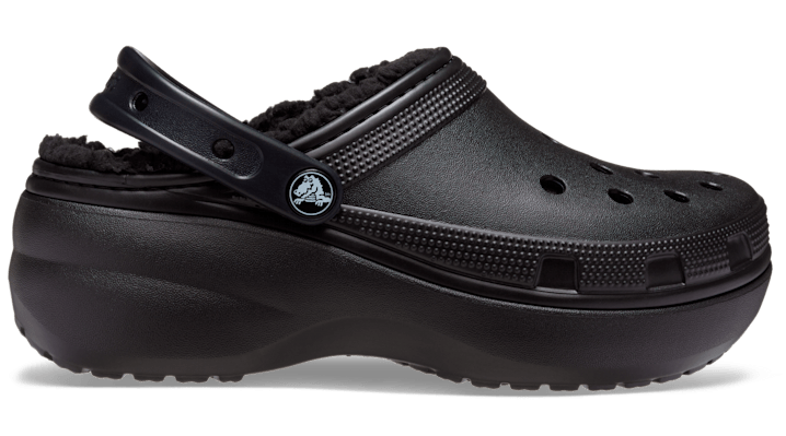 Crocs Classic Platform Lined Sabots Femmes Black 39