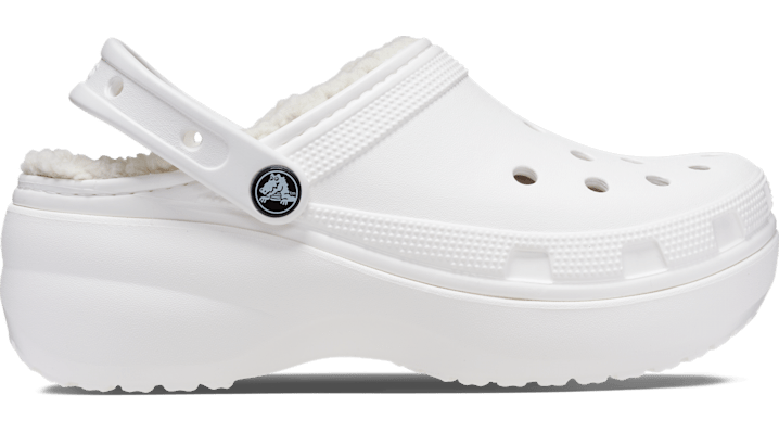 Crocs Classic Platform Lined Sabots Femmes White 41 In White