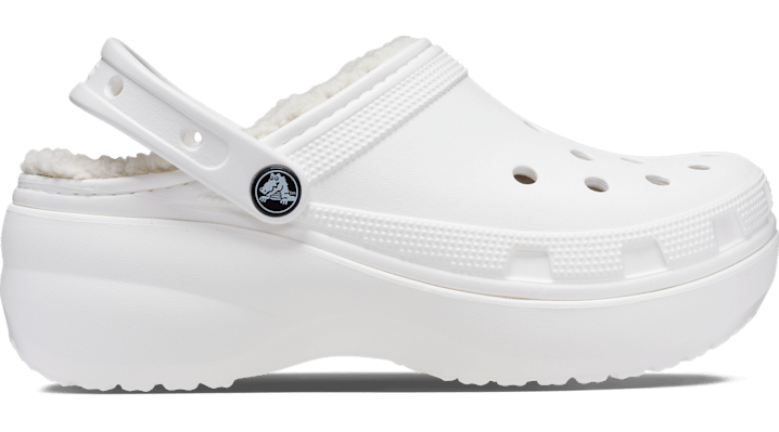 CROCS CLASSIC PLATFORM LINED W SABOTS FEMMES WHITE 38