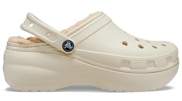 Classic Platform Lined Sabots s Bone 36 - Crocs - Modalova